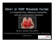 Impact of PrEP Messaging Factors on Comprehension ... - IAPAC