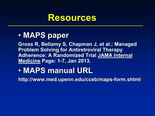 An Orientation to the MAPS Problem-Solving Counseling ... - IAPAC