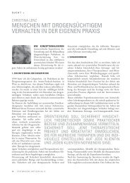 menschen mit drogensÃ¼chtigem verhalten in der eigenen praxis