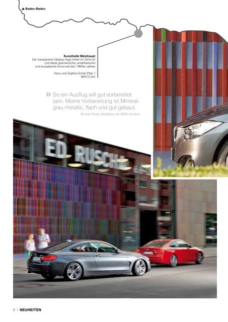 BMW emotion 3/2013 Ausgabe hier als PDF herunterladen.