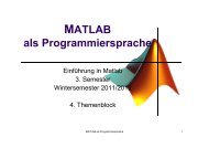 MATLAB als Programmiersprache