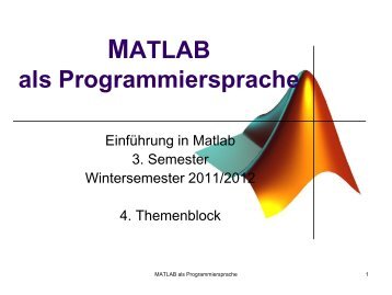 MATLAB als Programmiersprache