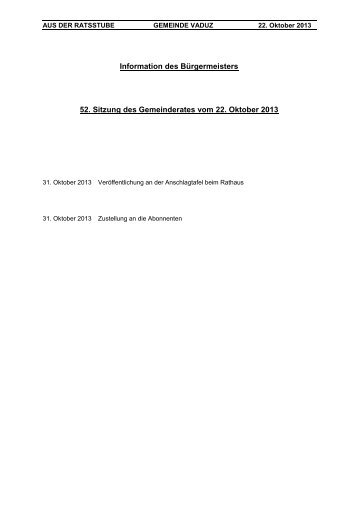 29. Sitzung des Gemeinderates vom 3. Juli 2012 " Kurzprotokoll"