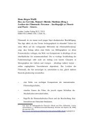 Gervink, Manuel / BÃ¼ckle, Matthias (Hrsg.): Lexikon der Filmmusik