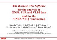 Combination - Bernese GNSS Software