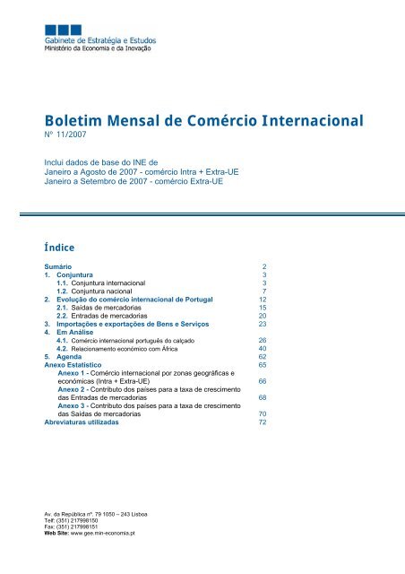 Boletim Mensal de ComÃ©rcio Internacional - IAPMEI