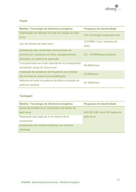 Benchmarking Internacional â EficiÃªncia EnergÃ©tica - efinerg - AEP