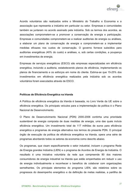 Benchmarking Internacional â EficiÃªncia EnergÃ©tica - efinerg - AEP