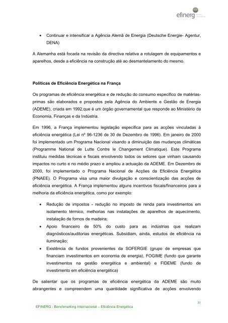 Benchmarking Internacional â EficiÃªncia EnergÃ©tica - efinerg - AEP