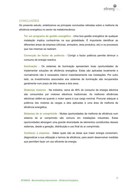 Benchmarking Internacional â EficiÃªncia EnergÃ©tica - efinerg - AEP