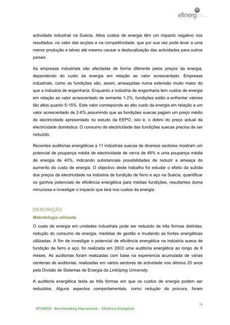 Benchmarking Internacional â EficiÃªncia EnergÃ©tica - efinerg - AEP