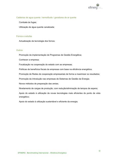 Benchmarking Internacional â EficiÃªncia EnergÃ©tica - efinerg - AEP