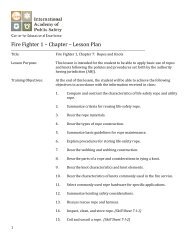 Firefighter 1 Chapter 7 ropes and knots lesson plan with ...