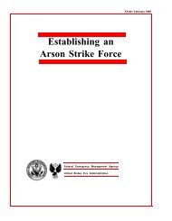 Establishing an Arson Strike Force - International Academy of Public ...