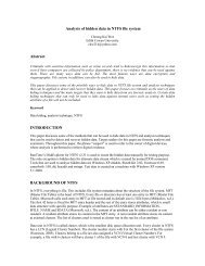 Analysis of hidden data in NTFS file system Abstract - Forensic Focus