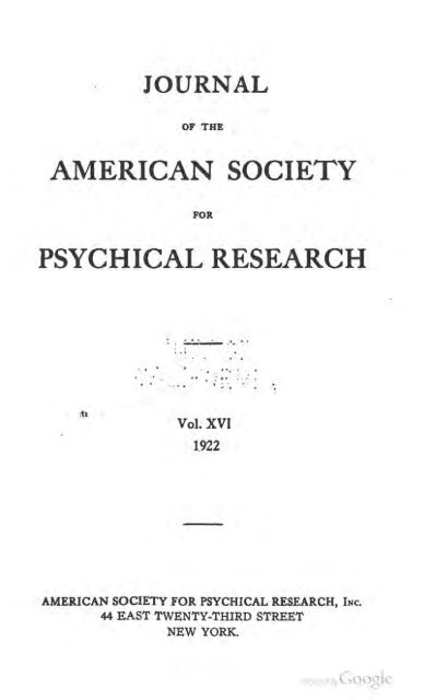ASPR Journal, V16 - Iapsop.com