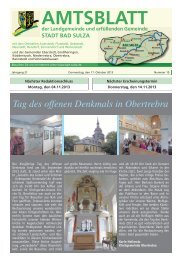 Amtsblatt Ausgabe 2013-10 - Bad Sulza