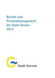Bericht zum Personalmanagement der Stadt Greven 2013