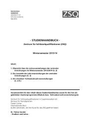 oder im aktuellen Studienhandbuch des ZSQ zum Download (Pdf)