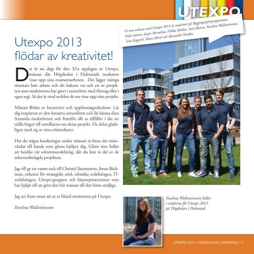 Utexpo30 majâ€“1 juni 2013 - HÃ¶gskolan i Halmstad