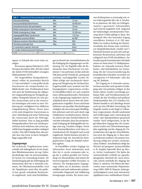 Elektronischer Sonderdruck fÃ¼r Die interventionelle/endovaskulÃ¤re ...