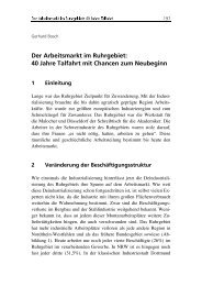 Der Arbeitsmarkt im Ruhrgebiet - Institut Arbeit und Qualifikation