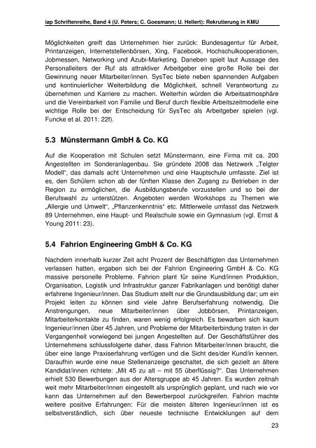 iap Schriftenreihe Band 4 - Institut Arbeit und Qualifikation