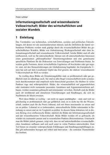 Informationsgesellschaft und wissensbasierte Volkswirtschaft: Bilder ...