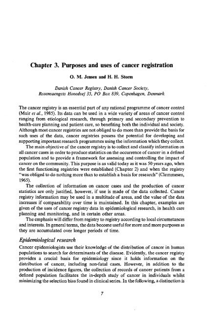 Cancer Registration: Principles and Methods - IARC