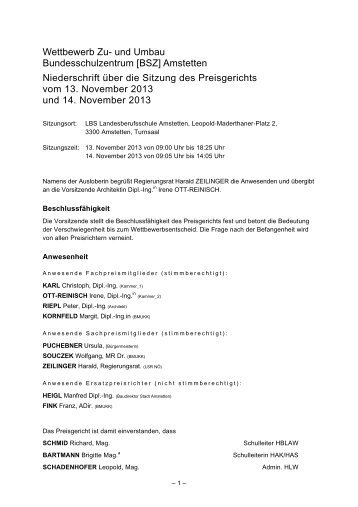 Protokoll der Preisgerichtssitzung vom 13.+14.11.2013 (pdf, 2MB)