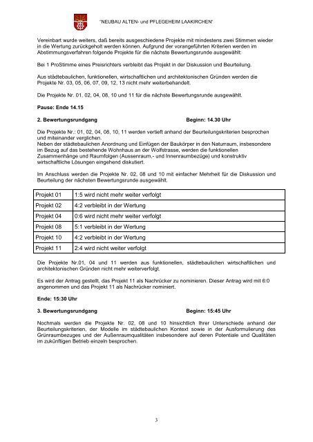 Juryprotokoll (pdf, 557KB) - Architekturwettbewerb.at