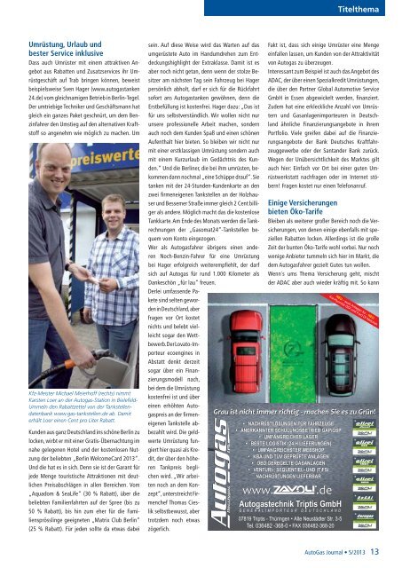 Ein weiterer Artikel aus dem Autogasjournal - Autogas UmrÃ¼stung ...