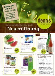 NeuerÃ¶ffnung - denn's Biomarkt