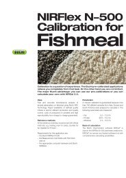 Nirflex N-500 Calibration for Fishmeal - Büchi Labortechnik Gmbh