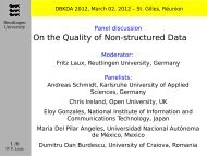 On the Quality of Non-structured Data - iaria