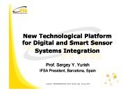 New Technological Platform for Digital and Smart Sensor ... - iaria