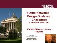 Future Networks Design Goals and Challenges - A Viewpoint ... - iaria