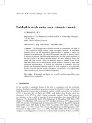 End depth in steeply sloping rough rectangular channels