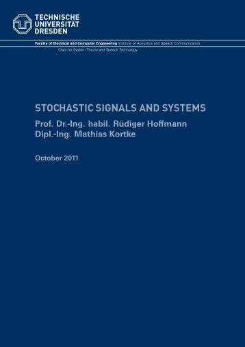 Stochastic Signals and Systems