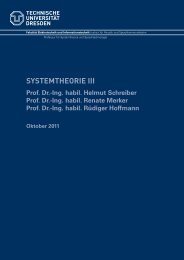 Systemtheorie III - Institut fÃ¼r Akustik und Sprachkommunikation