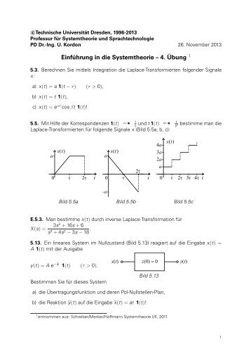 Aufgaben und KurzlÃ¶sungen - IAS - Technische UniversitÃ¤t Dresden