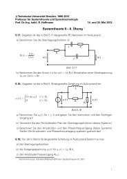 Aufgaben und KurzlÃ¶sungen - IAS - Technische UniversitÃ¤t Dresden