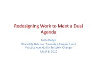 Redesigning Work to Meet a Dual Agenda