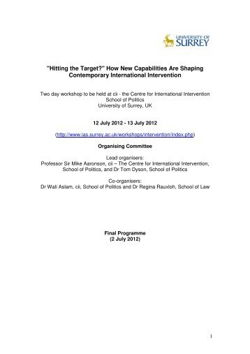 "Hitting the Target?" How New Capabilities Are Shaping ...