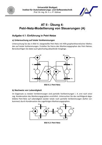 Petri-Netz-Modellierung von Steuerungen - Institut fÃ¼r ...