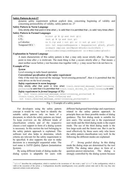 a way for applicable formal specification of safety requirements by ...