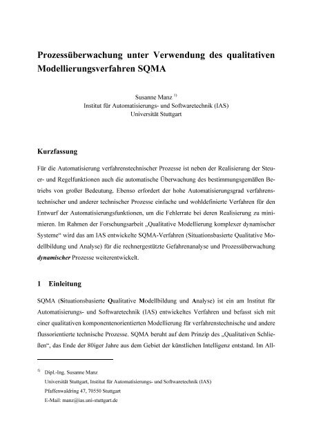 VollstÃ¤ndige VerÃ¶ffentlichung (PDF) - Institut fÃ¼r Automatisierungs ...