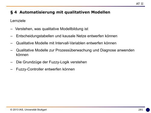 4 Prozessautomatisierung mit qualitativen Modellen - UniversitÃ¤t ...