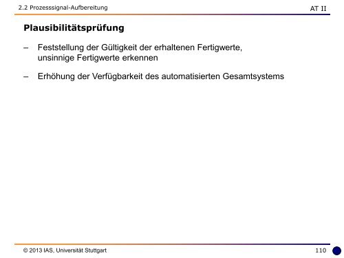 Umdruck - Institut für Automatisierungs- und Softwaretechnik