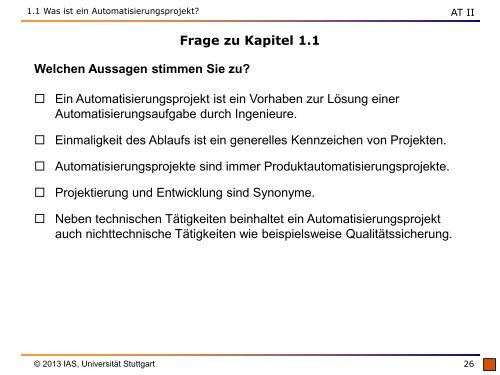 Umdruck - Institut für Automatisierungs- und Softwaretechnik